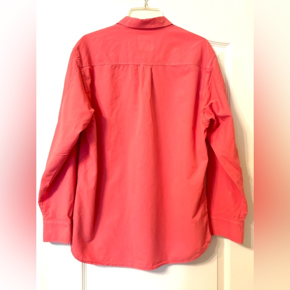 Tommy Bahama Medium 100% Cotton Men’s Salmon Pink Button Down Shirt - Picture 2 of 13
